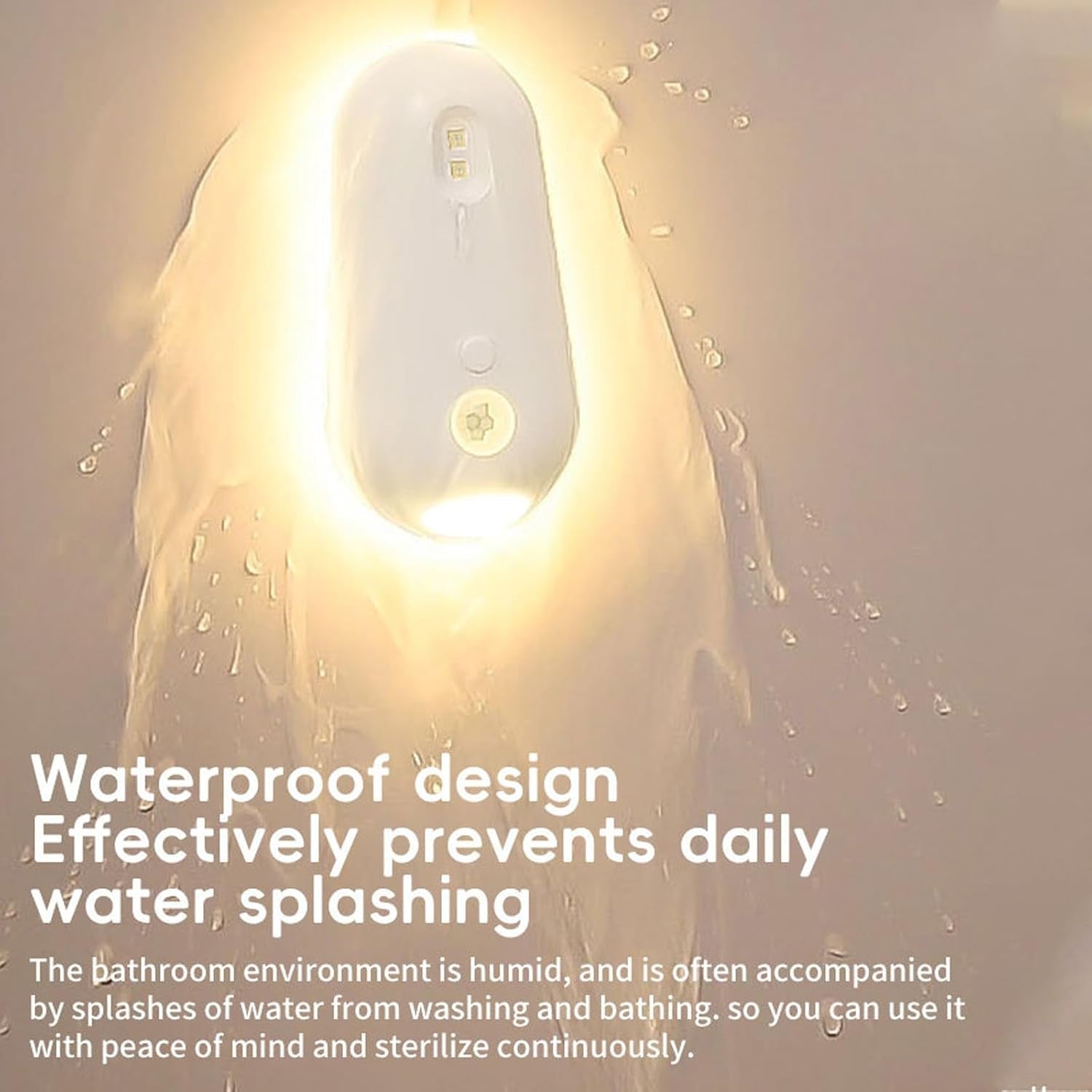 Self Cleaning UV Toilet Sanitizer and Night Light, 2026 New UV Toilet Sanitizer with Night Light, Motion-Activated, USB Rechargeable, Adhesive-Mounted for Shared Bathrooms, Elderly & Pet(1Pc)
