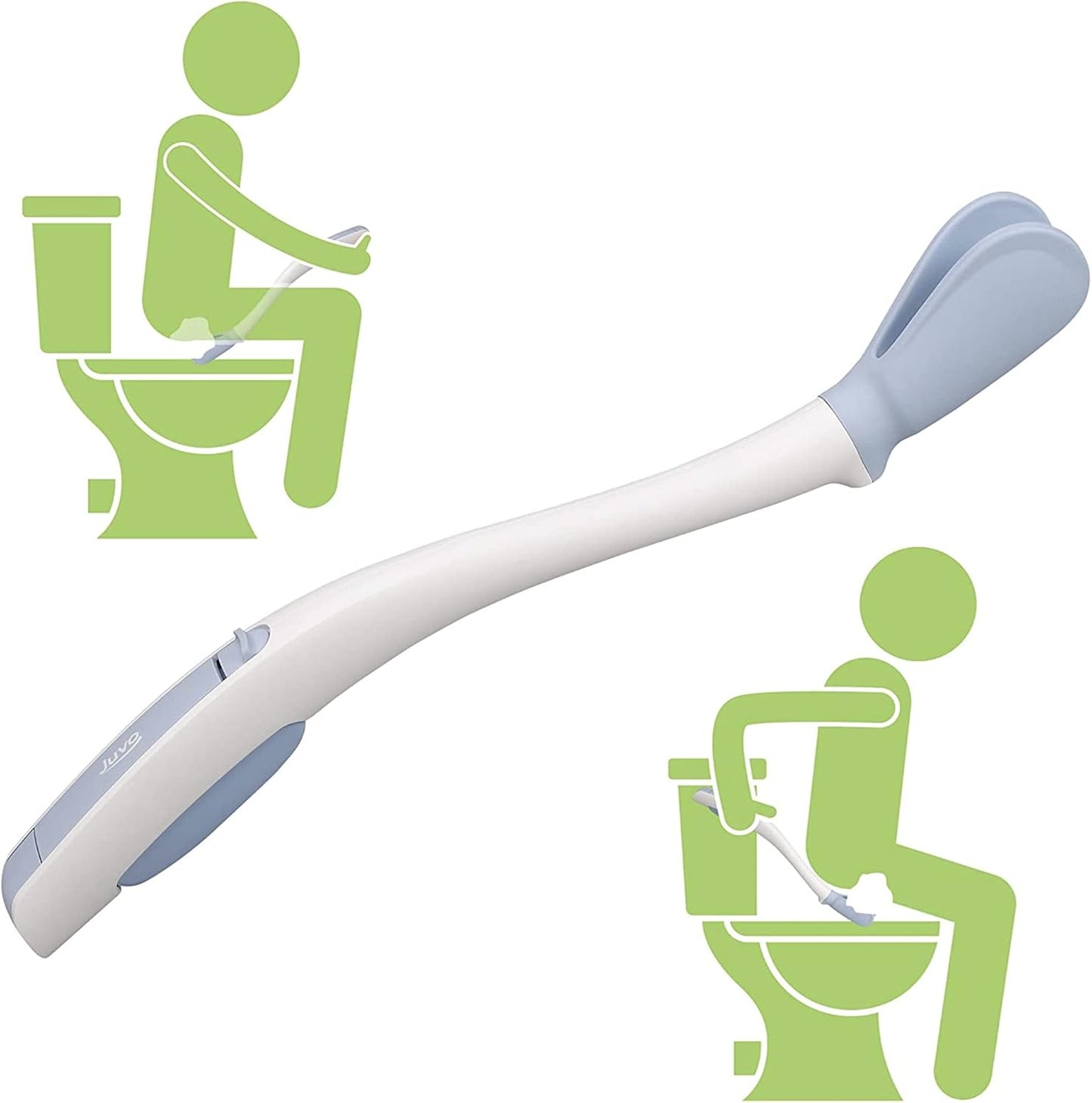 Toilet Aid - Personal Bottom Wiping Tool, Bathroom Mobility Aid for Disabled, Elderly, and Surgery Recovery - 18" Long Wand with Hygienic Cover