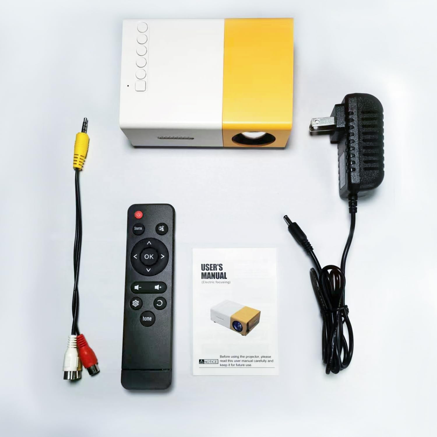 Portable Mini Projectors LED Micro Projector 1080P Home Party Meeting Theater Projector Screen Mirroring Connect Phones（Newest Upgraded Version ）