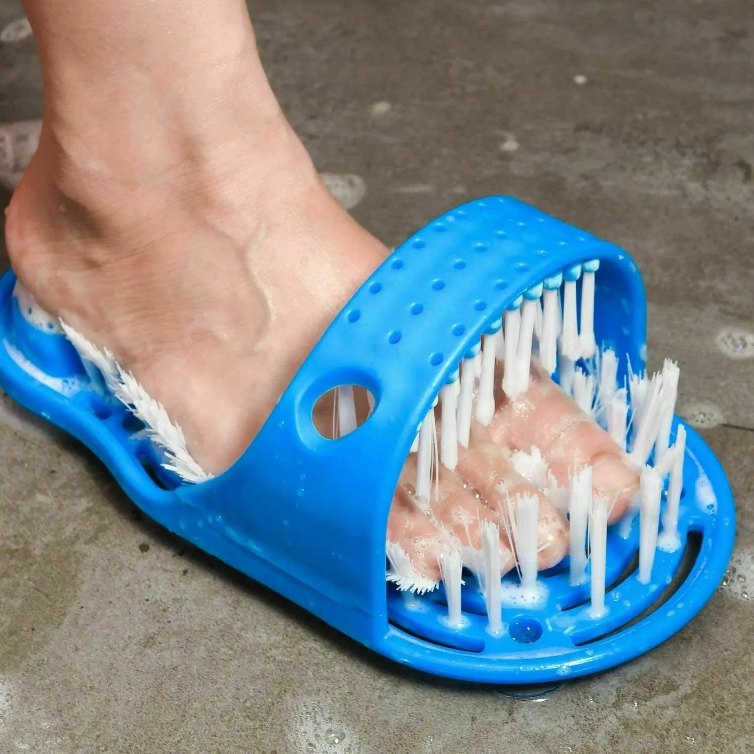 New Shower Foot Scrubber Massager Cleaner Spa Exfoliating Washer Wash Foot Repair Slippers Bathroom Brushes Remove Dead Skin