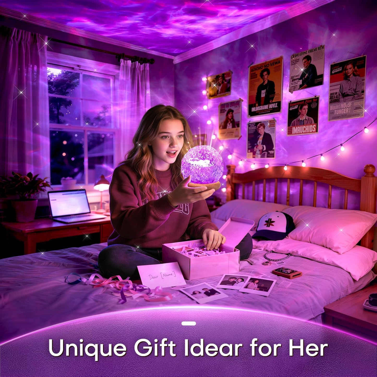 Ambient Lighting, 216 Modes Mood Lighting, 3-In-1 Sunset Lamp & Ocean Lamp & Northern Lights Projector with Remote, Room Lights for Bedroom,Gifts for Teenage Girls,13 Year Old Girl Gifts