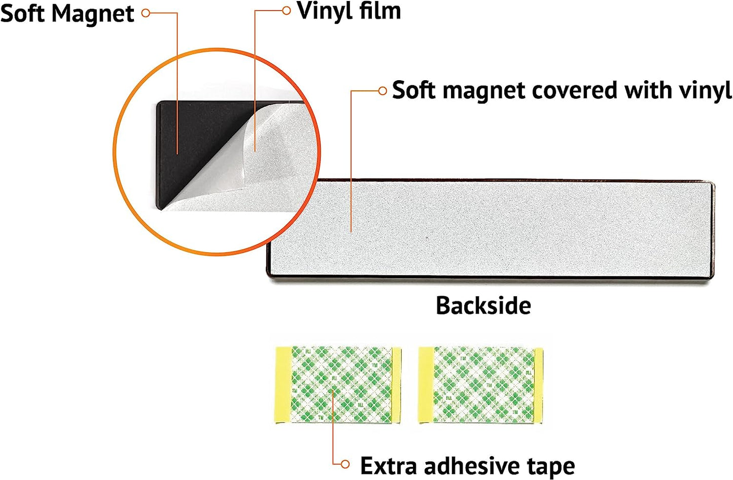 Clean Dirty Magnet for Dishwasher,  Premium Stainless Steel Grade 304, Kitchen Organizers and Storage Decor Accessories, Extra Adhesive Tapes Included.