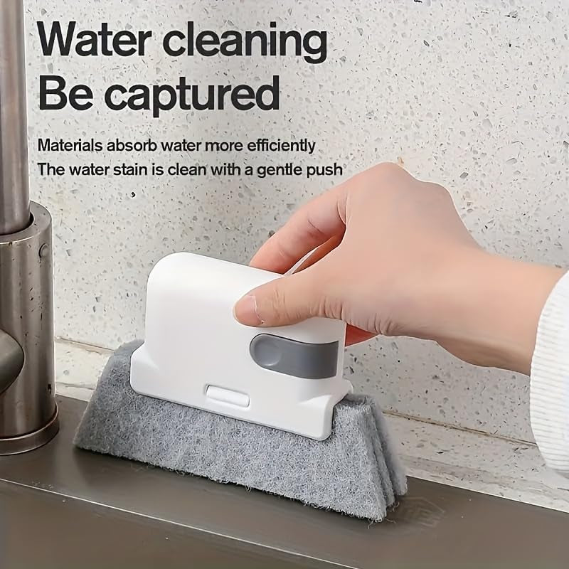 2-In-1 Groove Cleaning Brush Handheld Window Sill Sliding Door Track Gap Cleaning Brush Home Cleaning Tool