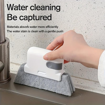 2-In-1 Groove Cleaning Brush Handheld Window Sill Sliding Door Track Gap Cleaning Brush Home Cleaning Tool
