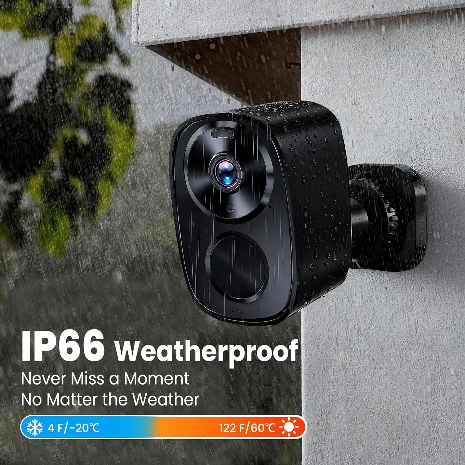 2026 Enhanced 2K UHD Security Cameras Wireless Outdoor – Free Cloud & SD Storage, Dual-Band Wifi 2.4G/5G, Full-Color Night Vision, 6-Month Battery, Motion Alerts, IP66 Weatherproof, 2-Way Talk