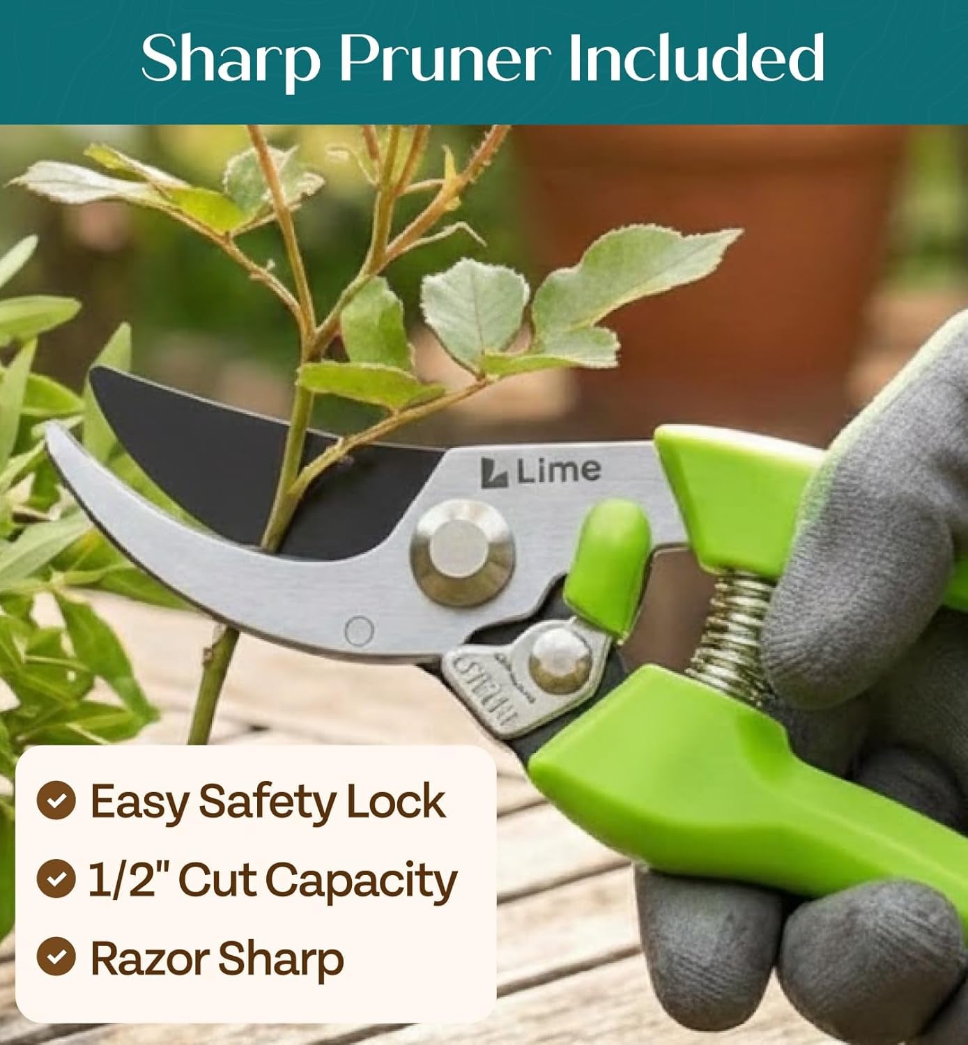 Heavy Duty Gardening Tools - Gardening Gifts for Women, Men, Mom, Dad - Durable, Ergonomic Garden Tools Set