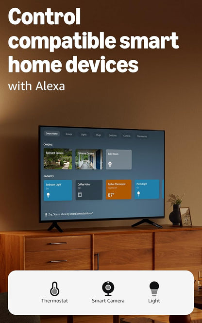 Fire TV Stick HD, Free and Live TV, Alexa Voice Remote, Smart Home Controls, HD Streaming