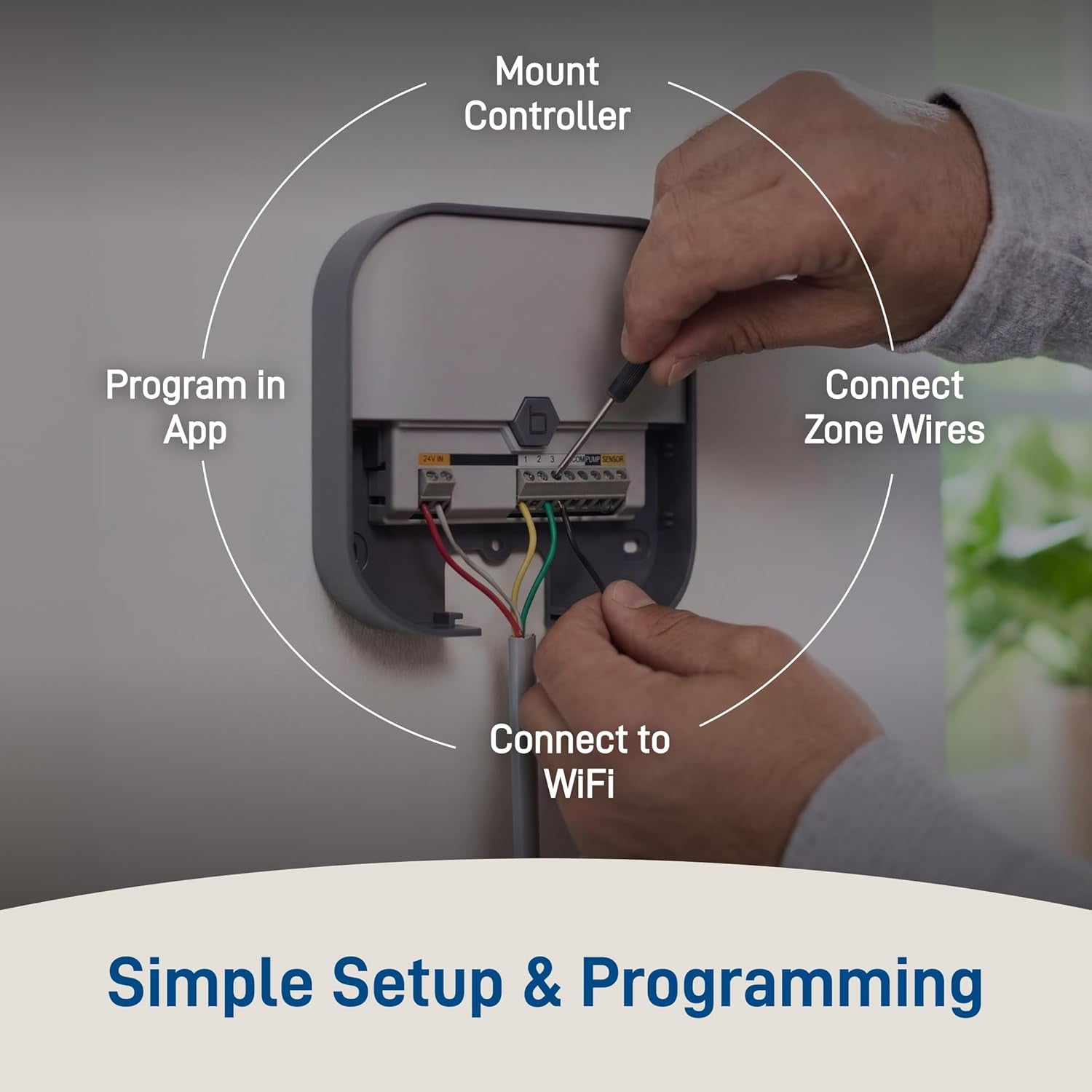 57925 B-Hyve 8-Zone Smart Indoor Sprinkler Controller