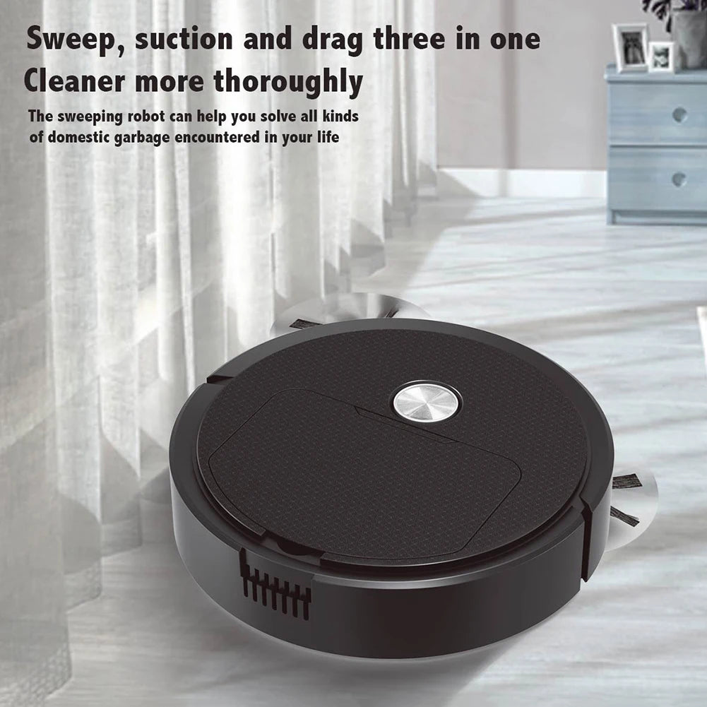 3-In-1 Wireless Smart Robot Vacuum Cleaner 1200Mah Rechargeable Sweeping Robot Automatic Sweeping Machine Low Noise Labor Saving