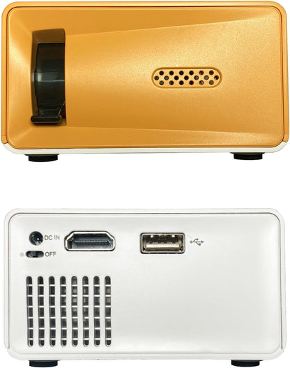 Portable Mini Projectors LED Micro Projector 1080P Home Party Meeting Theater Projector Screen Mirroring Connect Phones（Newest Upgraded Version ）
