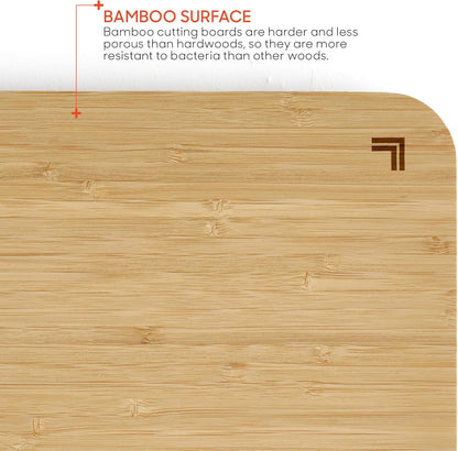 Bamboo Cutting Board & Digital Food Scale, 33 Lb Capacity, Measures Grams & Ounces, Multi-Functional for Food Prep, Baking, Dieting, Portion Control, Kitchen Gadgets Gift