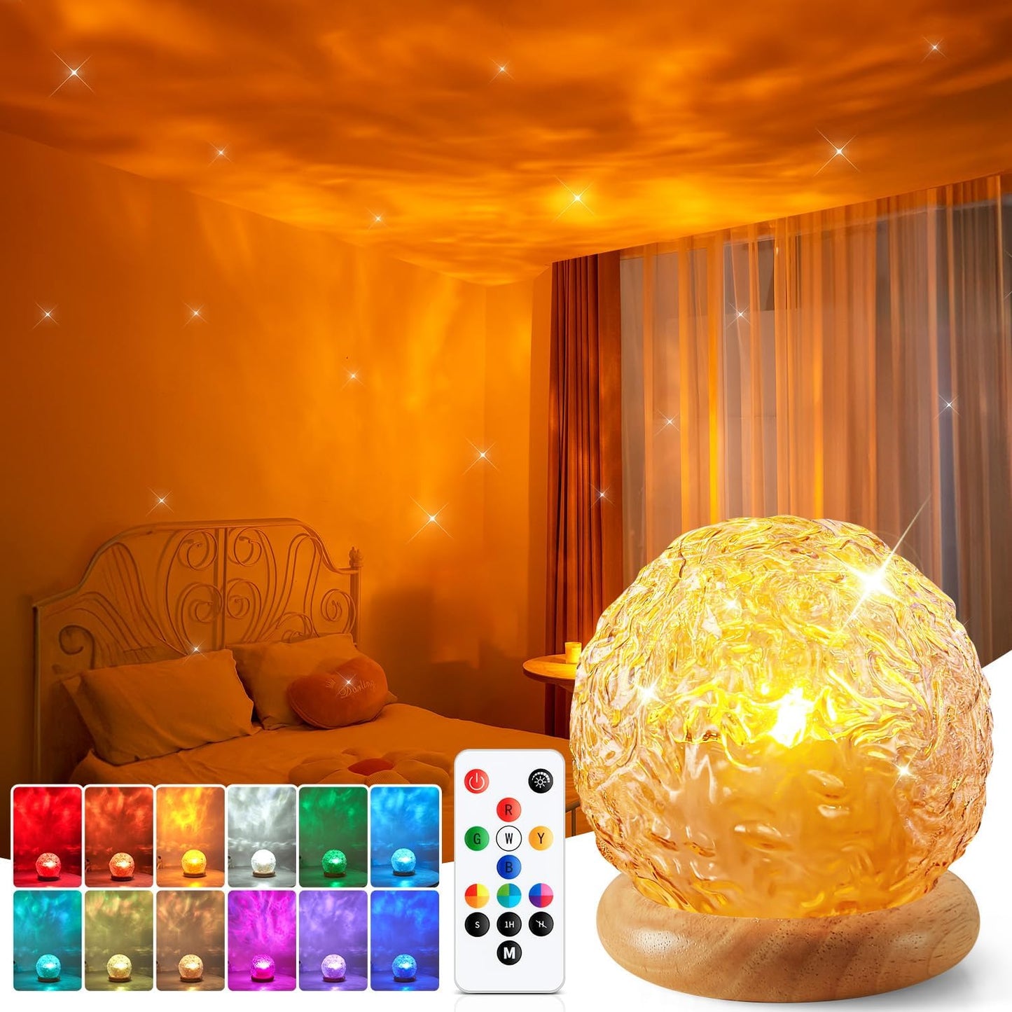 Ambient Lighting, 216 Modes Mood Lighting, 3-In-1 Sunset Lamp & Ocean Lamp & Northern Lights Projector with Remote, Room Lights for Bedroom,Gifts for Teenage Girls,13 Year Old Girl Gifts